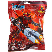 Констр. пласт. разобр. AUSINI, Капитан Огонь, 165 шт, рус. упак., PAC 21х15 см.