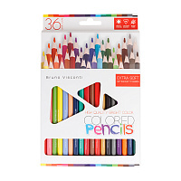 КАРАНДАШИ ЦВЕТНЫЕ "BRIGHT COLORS" 36 ЦВ.