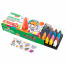 Восковые мелки фигурные BRAUBERG KIDS "РАКЕТА", НАБОР 36 цветов +