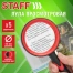 Лупа просмотровая STAFF, диаметр 80 мм, увеличение 5, корпус черный с красным,