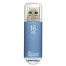 Флеш-диск 16 GB, SMARTBUY V-Cut, USB 2.0, металлический корпус, синий,