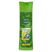 Шампунь Чистая линия Объем и сила, пшеница и лен, 400 мл