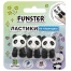 Ластик-топпер для карандаша FUNSTER (ФАНСТЕР) "ПАНДЫ", НАБОР 3 ШТУКИ,