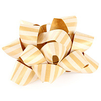 Бант звезда, диаметр 8 см., крафт