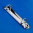 Папка на 2 кольцах А4 BRAUBERG UNIVERSAL, 25 мм, синяя, до 170 листов, 0,5 мм,
