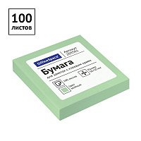 Самоклеящийся блок OfficeSpace, 50*50мм, 100л., зеленый. 269561