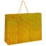 Пакет подарочный 45x13x33 см (XL), НАБОР 3 шт., 3 дизайна, голография, ЗОЛОТАЯ