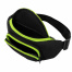 Сумка на пояс HEIKKI RIO (ХЕЙКИ), карман, регулируемый ремень, черная/салатовая,