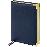 Ежедневник недатированный, A5, 160л., кожа, Delucci, фактурная кожа, зол. срез