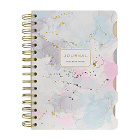 ЗАПИСНАЯ КНИЖКА "ART JOURNAL" А5,120 Л. НА ГРЕБНЕ, С РАЗДЕЛИТЕЛЯМИ "ВЕСНА"