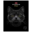 Тетрадь А5, 48 л., HATBER, скоба, клетка, матовая ламинация, 3D-лак, "Black