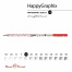 КАРАНДАШ ЧЕРНОГРАФИТОВЫЙ "HappyGraphix" ЕНОТ НА КАЧЕЛЯХ НВ