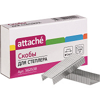 Скобы к степлеру Скобы для степлера №24/6 attache (1000 шт./уп) штр.  4620018336142