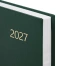 Ежедневник датированный 2027 145х215 мм, А5, STAFF, обложка бумвинил, зеленый,
