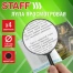 Лупа просмотровая STAFF, диаметр 100 мм, увеличение 4, цвет черный, 458668