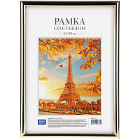 Рамка пластиковая 21*30см, золото: РП_2772 штр.:  4680211007720