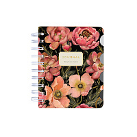 ЗАПИСНАЯ КНИЖКА "ART JOURNAL" А6,120 Л. НА ГРЕБНЕ, С РАЗДЕЛИТЕЛЯМИ "ФЛОРА.РОЗОВОЕ ЦВЕТЕНИЕ"