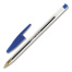 Ручки шариковые BIC, набор 4 шт., "Cristal Original", пластиковая