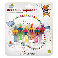 Набор свечей для торта "Кексики", 6 шт/бл