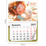 Календарь отрывной на магните на 2027 г., BRAUBERG, 130x180 мм, склейка,