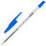 Ручка шариковая STAFF "Basic BP-66 CLASSIC", СИНЯЯ, корпус прозрачный,