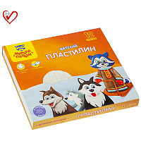 Пластилин "Енот на Аляске" 12 цветов, 180гр, со стеком ДП_10235