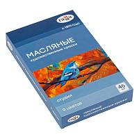 Краски масляные "Студия" 09 цветов, 46мл/туба: 201002 штр.:  4600395021336