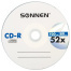 Диск CD-R SONNEN, 700 Mb, 52x, бумажный конверт (1 штука), 512573
