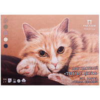 Планшет для пастелей 15л. А3 "Теплые цвета", 160г/м2, 5 цветов, "Холст": ПЛ-8886 штр.:  4607112478886