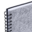 Ежедневник недатированный, А5, 135х210 мм, BRAUBERG "Felt", на гребне,
