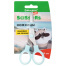 Ножницы BRAUBERG KIDS 130 мм, ручки мятные, закругленные лезвия с линейкой,