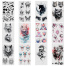 Наклейки-тату переводные "Разные", 20,5х10 см, ассорти 12 видов,