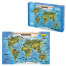 Интерактивная деревянная карта-пазл GLOBEN "Животный и растительный мир