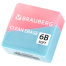 Ластик BRAUBERG "PASTEL COLOR DUO", 34х34х14 мм, квадратный,
