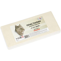 Пластилин скульптурный Гамма "Студия", белый, твердый, 1кг. 2.80.Е100.003.1