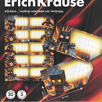 Наклейки на тетрадь ErichKrause Кубомир, 3 л., в пакете с европодвесом