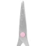Ножницы BRAUBERG KIDS 130 мм, ручки розовые, закругленные лезвия с линейкой,