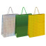 Пакет подарочный 33x13x45 см (XL), НАБОР 3 шт., 3 дизайна, голография, ЗОЛОТАЯ