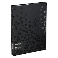 Папка с 60 вкладышами Berlingo "Triangle Black" А4, 30мм, 1000мкм, черная, с внутр. карманом