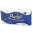 Бумага туалетная, спайка 8 шт., 3-слойная (8х17 м) Papia Professional, белая,