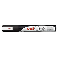 Маркер меловой UNI PWE-5M, чёрный, 1.8-2.5 мм. 719205 штр.: 4902778170212