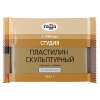 Пластилин скульптурный Гамма "Лицей", телесный, мягкий, 500г 2.80.Е050.002