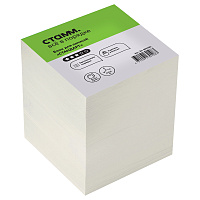 Блок для записей СТАММ "Simple", 9*9*9см, белый