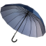 Зонт трость полуавтомат с пластиковой ручкой, 16 спиц, синий, HD-HW23(H/T)