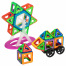 Магнитный конструктор MAGNETIC BLOCKS, 100 деталей, 2 колесные базы, карусель,
