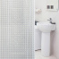 Штора для ванной комнаты LENS FLARE с 3D-эффектом водонепроницаемая, 180х180 см,