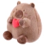 Игрушка мягкая "Капибара с сердечком", 20 см, цвет коричневый, WOOZOO