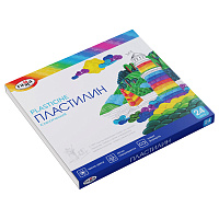 Пластилин Гамма "Классический", 24 цвета, 480г, со стеком, картон. 281036