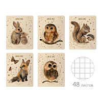 ТЕТРАДЬ 48Л. "LOVE ME. FUNNY ANIMALS"