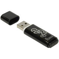 Память Smart Buy USB Flash  32GB Glossy черный: SB32GBGS-K штр.: 4690626002166